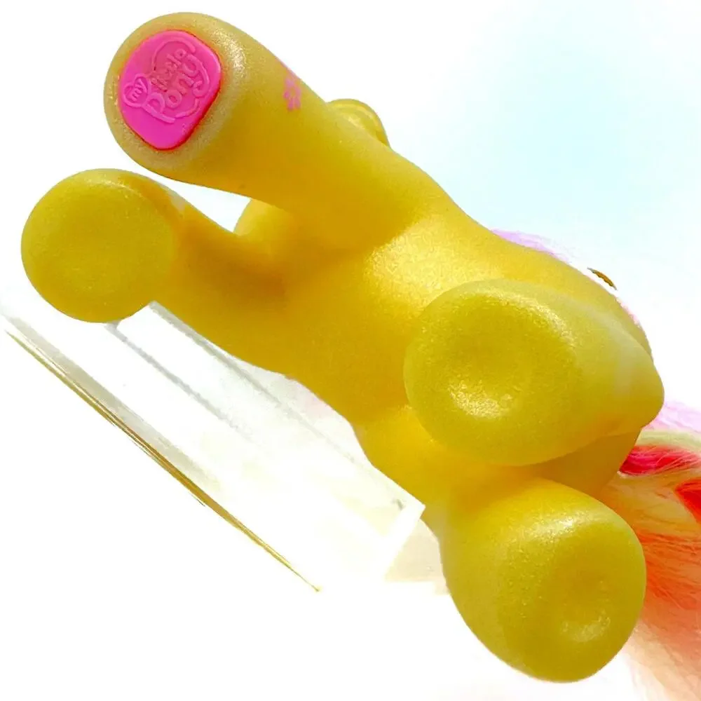 My Little Pony Gem Blossom Jewel Ponies G3 2004‎ MLP Vintage Horse Yellow Pink